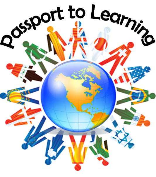 Passport to Learning logo: children holding hands around a globe
